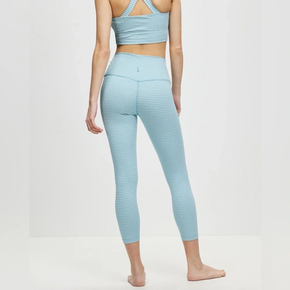 Nike Pants - Nike Yoga High-Waisted Crop Gingham Leggings